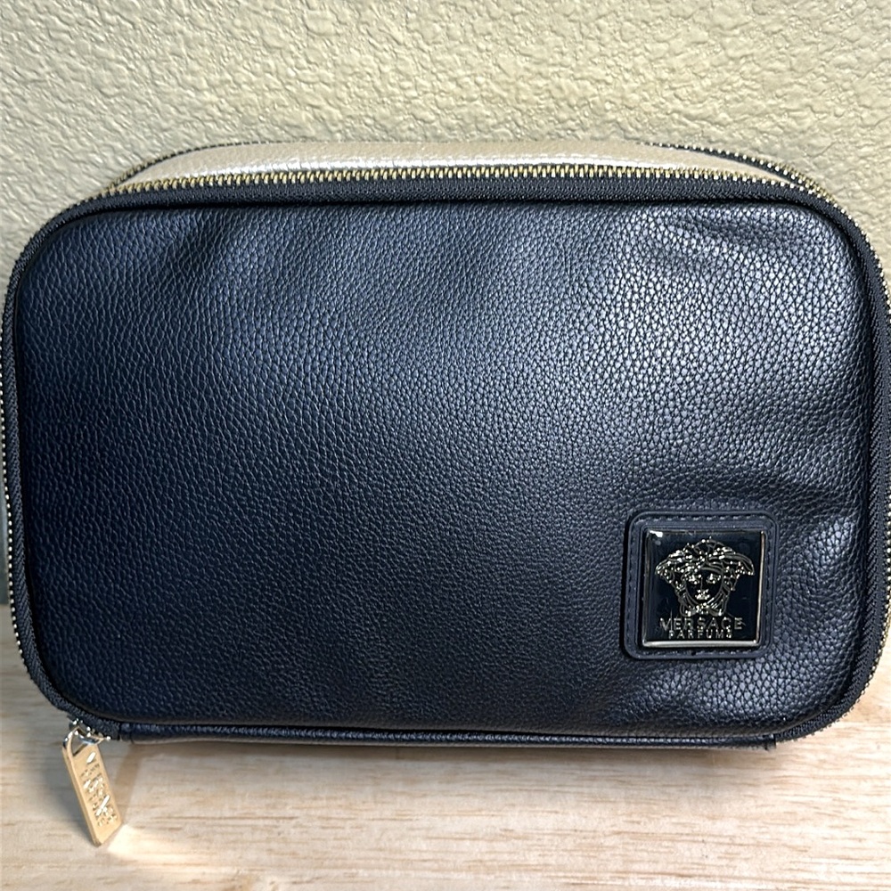 SOLD Versace Black Toiletry Bag